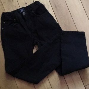 GapKids slim straight fit boys black jeans size 7